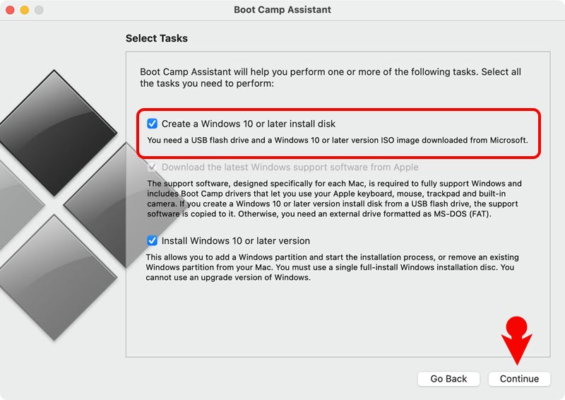 Make a Windows 11 Bootable USB using Boot Camp