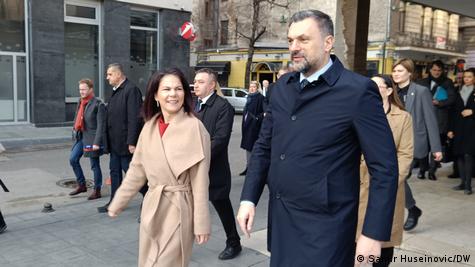 Annalena Baerbock me ministrin e Jashtëm të B-H Elmedin Konakoviq